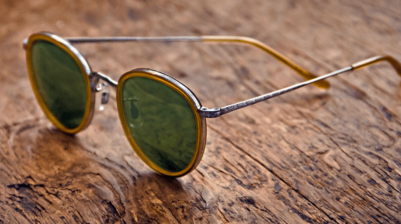 Amber Tortoise Pewter with Forrest Green Polarized Glass front