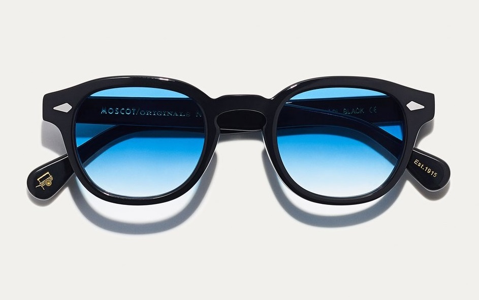 moscot-lemtosh-black-lentilles bleues-fumées